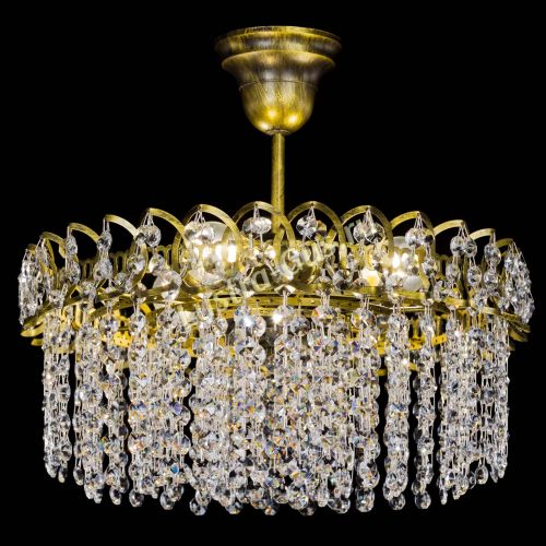 Люстра Хрустальная капель №3 под бронзу в Кирове Гусь Хрустальный