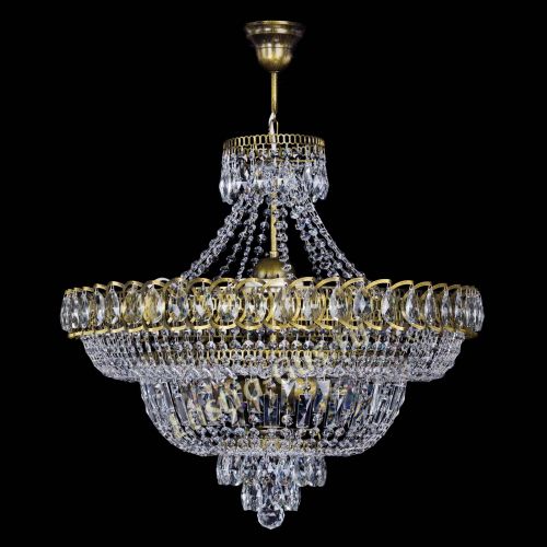 Люстра Хрустальный Каскад №8 с подвесом под бронзу в Кирове Гусь Хрустальный