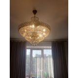 Люстра Хрустальный Каскад №8 с подвесом под бронзу в Кирове