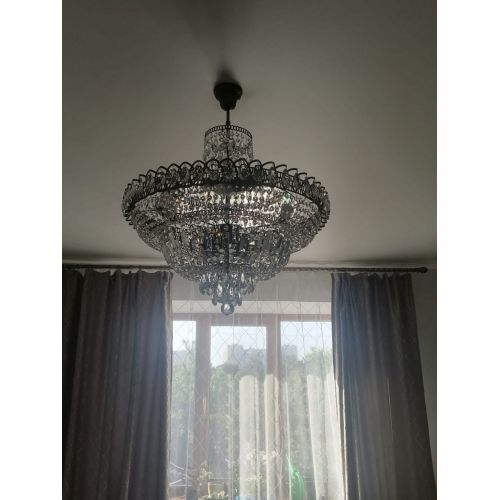 Люстра Хрустальный Каскад №8 с подвесом под бронзу в Кирове Гусь Хрустальный