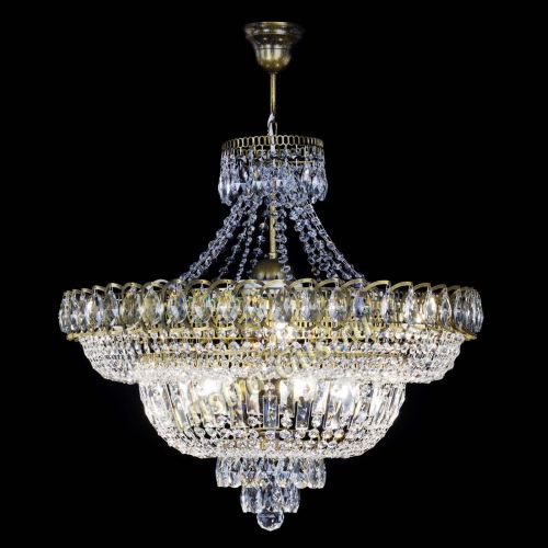 Люстра Хрустальный Каскад №8 с подвесом под бронзу в Кирове Гусь Хрустальный