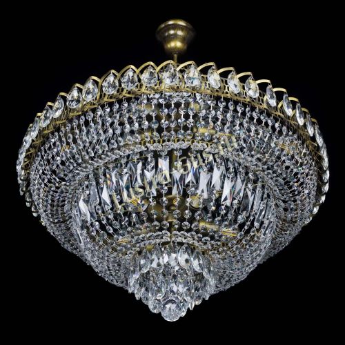 Люстра Хрустальный Каскад №8 с подвесом под бронзу в Кирове Гусь Хрустальный