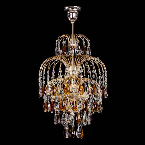 Люстра Хрустальные брызги с подвесом журавлик чайная в Кирове Гусь Хрустальный