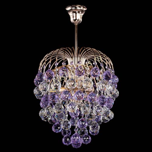 Люстра Хрустальные брызги шар 40 мм фиолетовая в Кирове Гусь Хрустальный