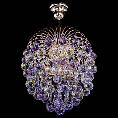 Люстра Хрустальные брызги шар 40 мм фиолетовая в Кирове Гусь Хрустальный