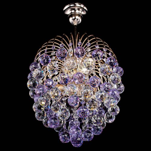 Люстра Хрустальные брызги шар 40 мм фиолетовая в Кирове Гусь Хрустальный