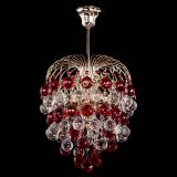 Люстра Хрустальные брызги шар 40 мм красная в Кирове