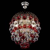 Люстра Хрустальные брызги шар 40 мм красная в Кирове