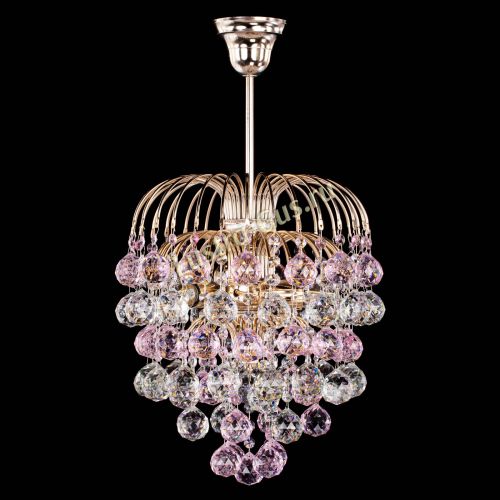 Люстра Хрустальные брызги шар 40 мм розовая в Кирове Люстра Хрустальные брызги шар 40 мм розовая в Кирове