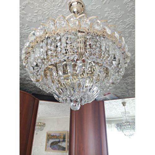 Люстра Кольцо Классика Пластинка с подвесом в Кирове Гусь Хрустальный