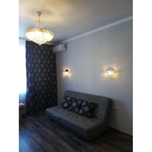 Люстра Кольцо Классика 6 ламп с подвесом в Кирове Гусь Хрустальный