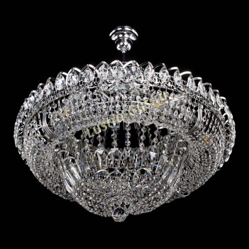 Люстра Кольцо Классика 6 ламп с подвесом в Кирове Гусь Хрустальный