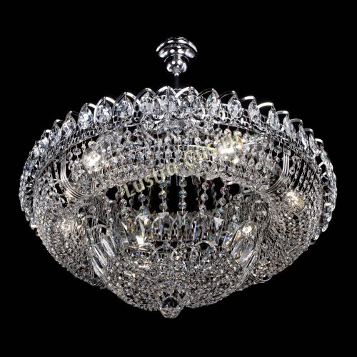 Люстра Кольцо Классика 6 ламп с подвесом в Кирове Гусь Хрустальный