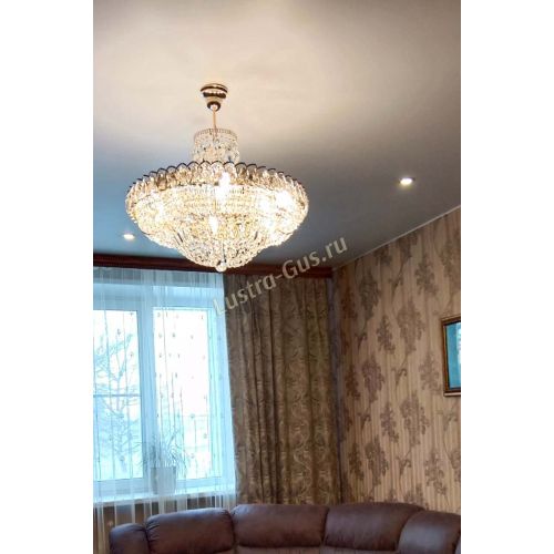 Люстра Кольцо Классика с подвесом в Кирове Гусь Хрустальный