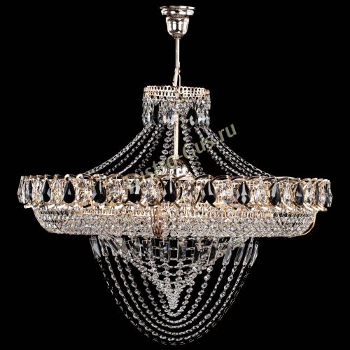 Люстра 	 Кольцо Классика Веер №8 черная в Кирове Гусь Хрустальный