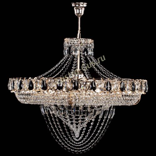 Люстра 	 Кольцо Классика Веер №8 черная в Кирове Гусь Хрустальный