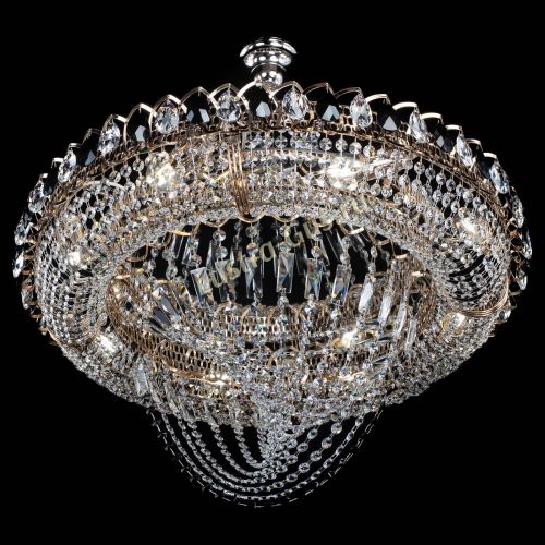 Люстра 	 Кольцо Классика Веер №8 черная в Кирове Гусь Хрустальный