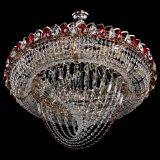 Люстра Кольцо Классика Веер №8 красная в Кирове