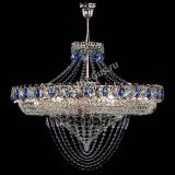 Люстра Кольцо Классика Веер №8 синяя в Кирове