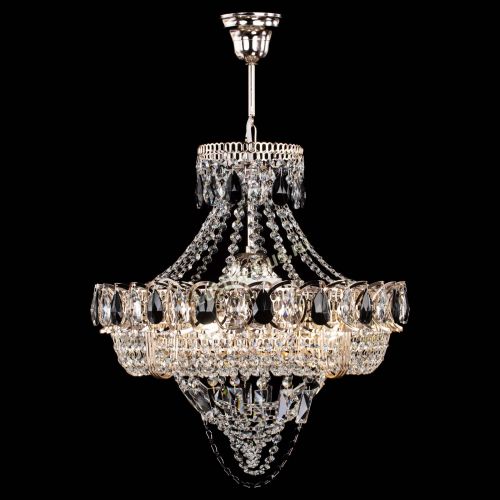 Люстра Кольцо Классика Веер черная в Кирове Гусь Хрустальный