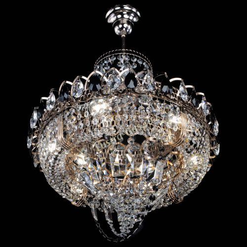 Люстра Кольцо Классика Веер черная в Кирове Гусь Хрустальный