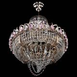 Люстра Кольцо Классика Веер розовая в Кирове