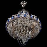 Люстра Кольцо Классика Веер синяя в Кирове