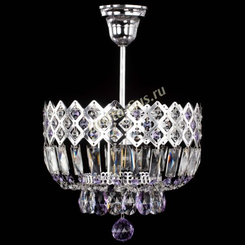 Люстра Корона №1 пластинка фиолетовая в Кирове Гусь Хрустальный
