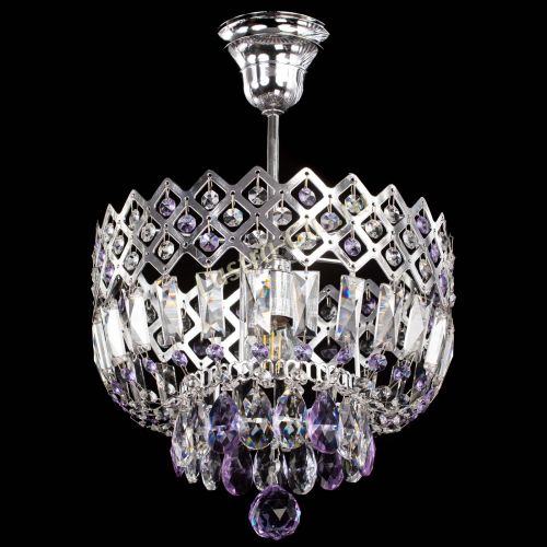 Люстра Корона №1 пластинка фиолетовая в Кирове Гусь Хрустальный