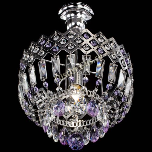 Люстра Корона №1 пластинка фиолетовая в Кирове Гусь Хрустальный