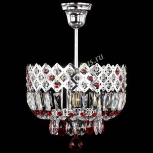 Люстра хрустальная Корона №1 пластинка красная
