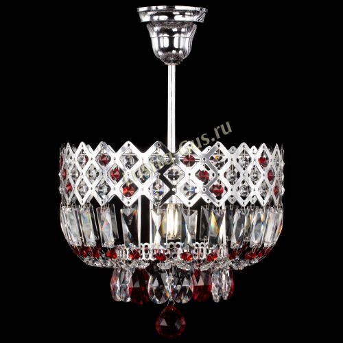 Люстра Корона №1 пластинка красная в Кирове Гусь Хрустальный