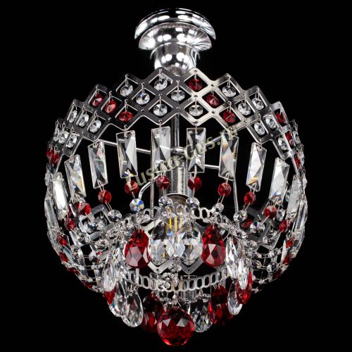 Люстра Корона №1 пластинка красная в Кирове Гусь Хрустальный