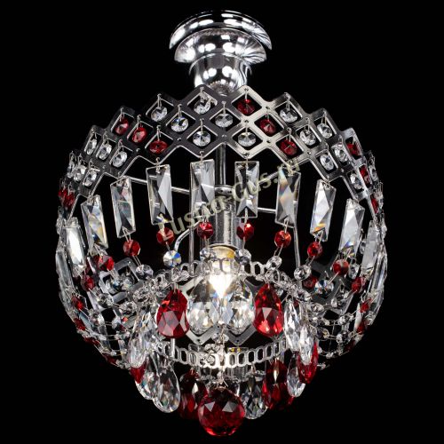 Люстра Корона №1 пластинка красная в Кирове Гусь Хрустальный