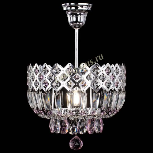 Люстра Корона №1 пластинка розовая в Кирове Гусь Хрустальный