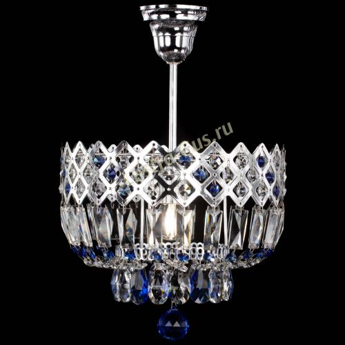 Люстра Корона №1 пластинка синяя в Кирове Гусь Хрустальный