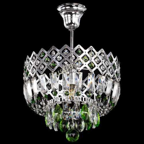 Люстра Корона №1 пластинка зеленая в Кирове Гусь Хрустальный
