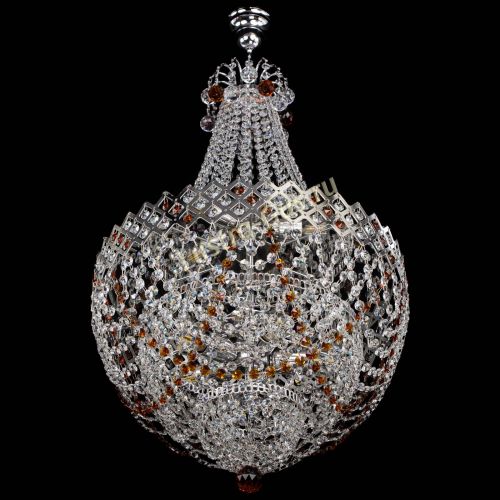 Люстра Корона №5 с подвесом Чайная в Кирове Гусь Хрустальный