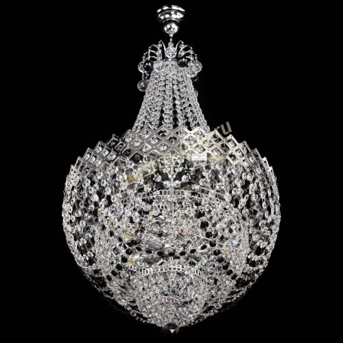 Люстра Корона №5 с подвесом Черная в Кирове Гусь Хрустальный