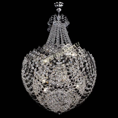 Люстра Корона №5 с подвесом Черная в Кирове Гусь Хрустальный