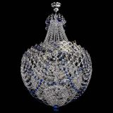 Люстра Корона №5 с подвесом Синяя в Кирове