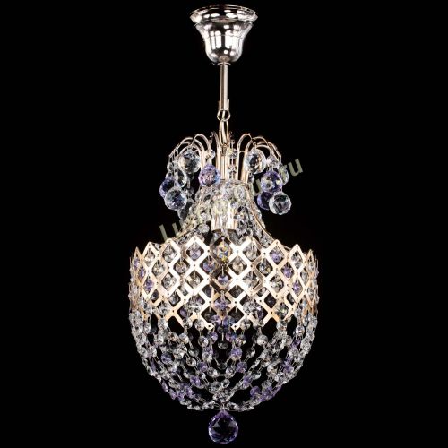Люстра Корона №6 фиолетовая в Кирове Гусь Хрустальный