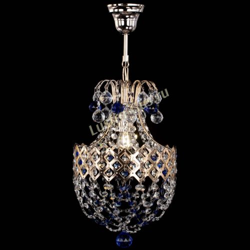 Люстра Корона №6 синяя в Кирове Гусь Хрустальный