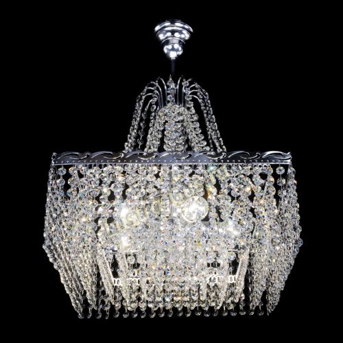 Люстра Квадрат Оптикон с подвесом в Кирове Гусь Хрустальный