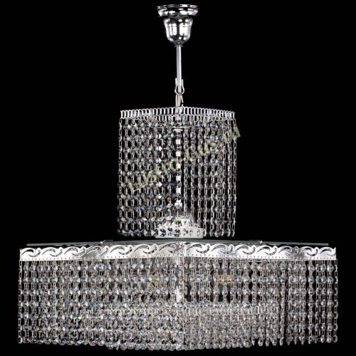 Люстра Квадрат с подвесом в Кирове Гусь Хрустальный