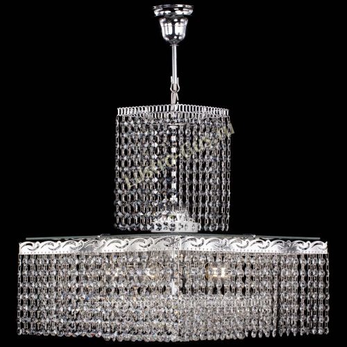 Люстра Квадрат с подвесом в Кирове Гусь Хрустальный