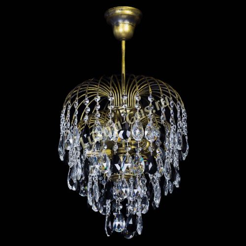 Люстра Лора №3 под бронзу черная в Кирове Гусь Хрустальный