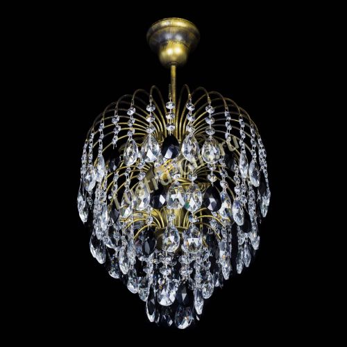Люстра Лора №3 под бронзу черная в Кирове Гусь Хрустальный