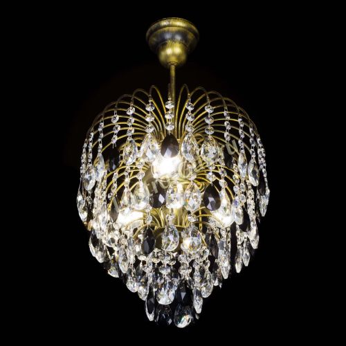 Люстра Лора №3 под бронзу черная в Кирове Гусь Хрустальный