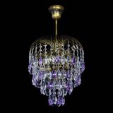 Люстра Лора №3 под бронзу фиолетовая в Кирове